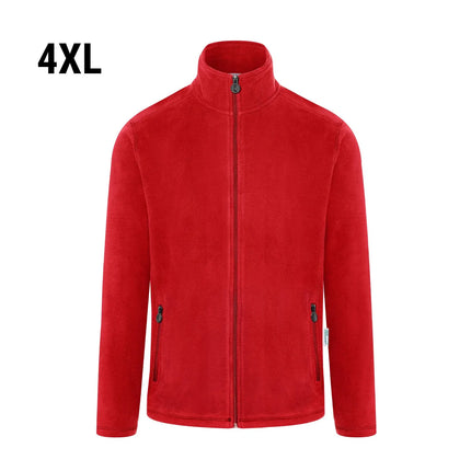 KARLOWSKY | Workwear Men's Fleece Jacket ECO – Red – Size 4XL
