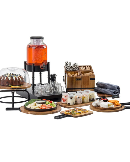 Kệ Để Hộp Dao Muỗng Nĩa Tablecraft 10075 (Cho Hộp 10074) 28.6 cm x 31.1 cm x 9.5 cm, Kim Loại, Màu Đen