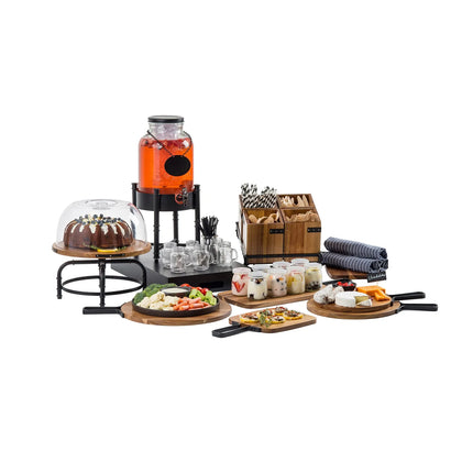 Kệ Để Hộp Dao Muỗng Nĩa Tablecraft 10075 (Cho Hộp 10074) 28.6 cm x 31.1 cm x 9.5 cm, Kim Loại, Màu Đen