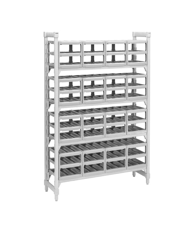 Kệ Để Rượu Vang Cambro CPUWR144872480 Cao 182.9 cm Camshelving Premium Kèm Phụ Kiện, Xám