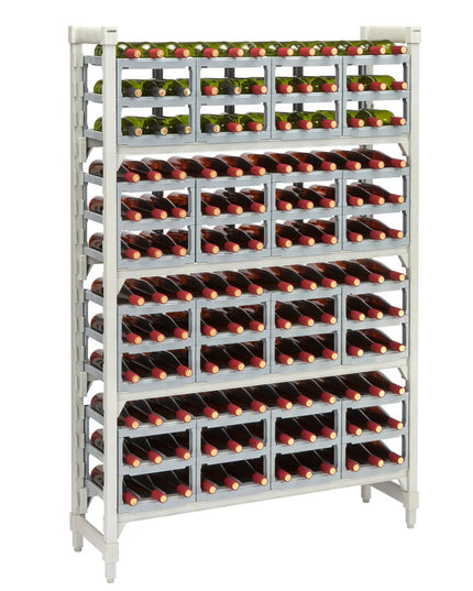 Kệ Để Rượu Vang Cambro CPUWR144872480 Cao 182.9 cm Camshelving Premium Kèm Phụ Kiện, Xám