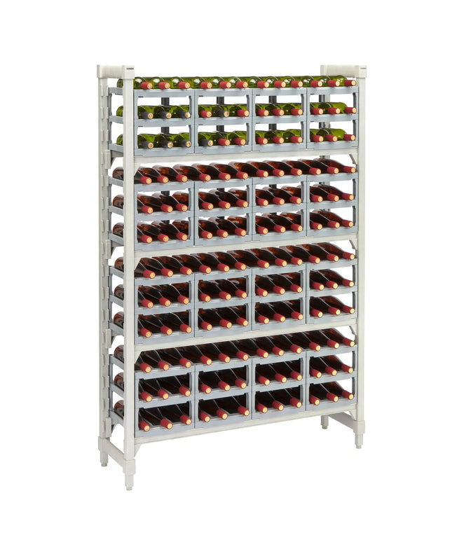 Kệ Để Rượu Vang Cambro CPUWR144872480 Cao 182.9 cm Camshelving Premium Kèm Phụ Kiện, Xám