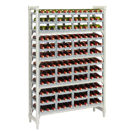 Kệ Để Rượu Vang Cambro CPUWR144872480 Cao 182.9 cm Camshelving Premium Kèm Phụ Kiện, Xám