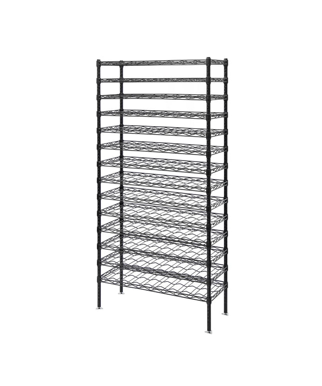 Kệ Để Rượu Vang Quantum Food Service Cao 218.4 cm Sức Chứa 153 Chai, Đen (WR86-1436WSBK)
