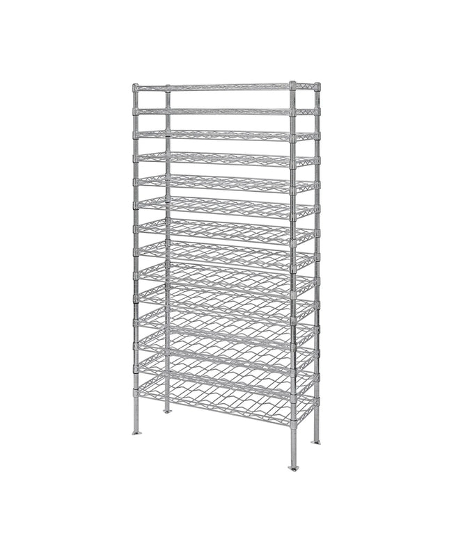 Kệ Để Rượu Vang Quantum Food Service Cao 218.4 cm Sức Chứa 153 Chai, Mạ Crom (WR86-1436WSC)