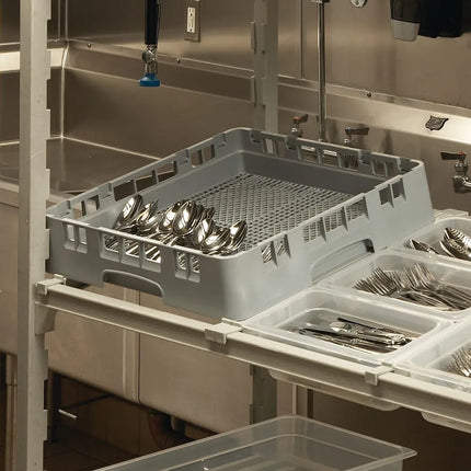 Kệ Đựng Dao Muỗng Nĩa Cambro FR258151 Camrack - Cỡ Lớn, Xám Nhạt