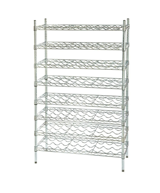 Kệ Đựng Rượu Vang Focus FWSK3654CH Cao 137.2 cm Sức Chứa 72 Chai, Mạ Crôm