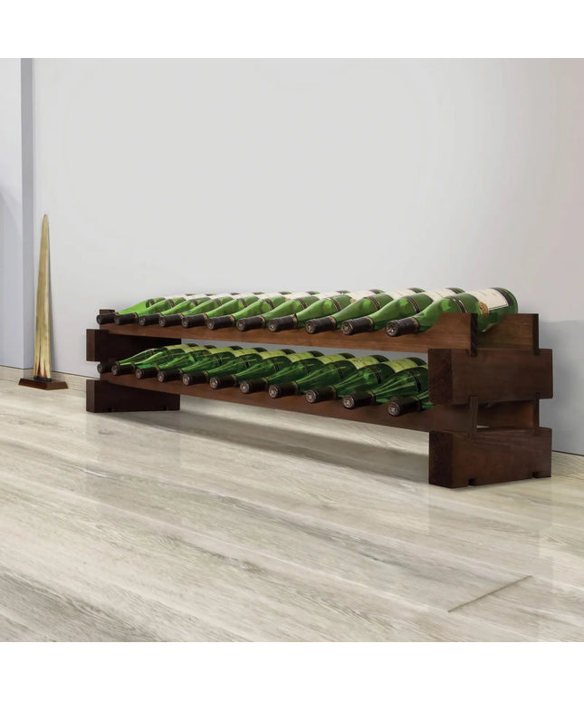Kệ Đựng Rượu Vang Vinotemp EP-4472-22S Cao 27.9 cm Sức Chứa 22 Chai, Gỗ Thông, Nhuộm Màu