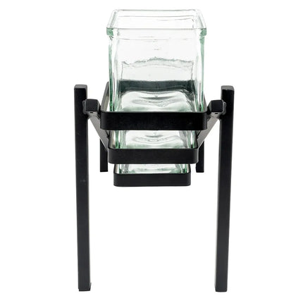 Kệ Hũ Gia Vị Cà Phê/Trà Cal-Mil 1149-13 Hình Chữ Nhật 3 Ngăn - Trong/Đen