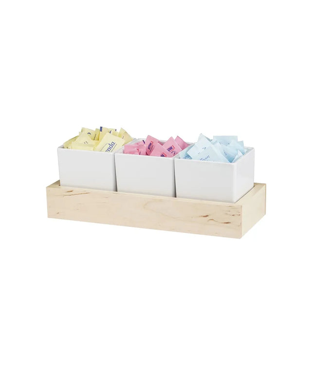Kệ Hũ Gia Vị Cà Phê/Trà Cal-Mil 22376-3-71 Hình Chữ Nhật 3 Ngăn - Trắng/Be