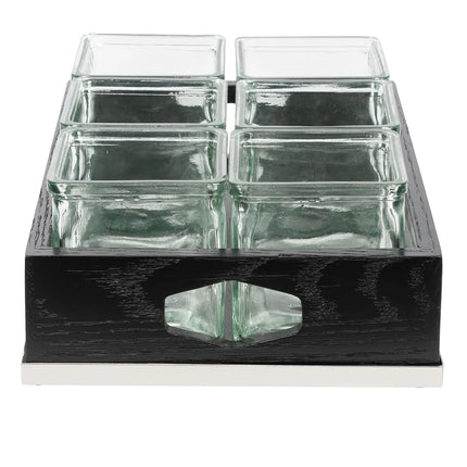 Kệ Hũ Gia Vị Cà Phê/Trà Cal-Mil 3805-87 Hình Chữ Nhật 6 Ngăn - Trong/Xám