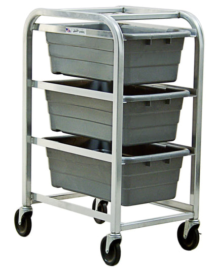 Kệ Lug Di Động New Age 97205 Chứa (3) Thùng 42x18.75x66 cm, Khung Mở, Nhôm