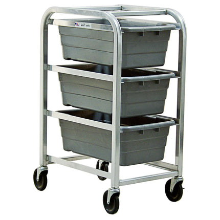 Kệ Lug Di Động New Age 97205 Chứa (3) Thùng 42x18.75x66 cm, Khung Mở, Nhôm