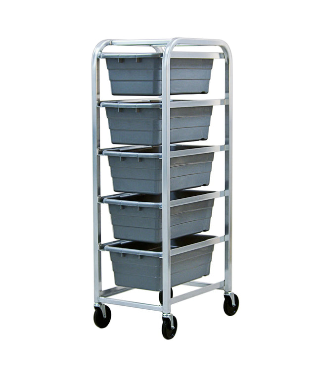 Kệ Lug Di Động New Age 97253 Chứa (5) Thùng 18.75x26x154.9 cm, Khung Mở, Nhôm Hàn