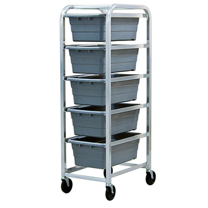 Kệ Lug Di Động New Age 97253 Chứa (5) Thùng 18.75x26x154.9 cm, Khung Mở, Nhôm Hàn