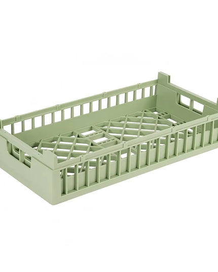 Kệ Rửa Bát Dạng Hở Vollrath 52800 - Thấp, Nửa Cỡ, Xanh Lá