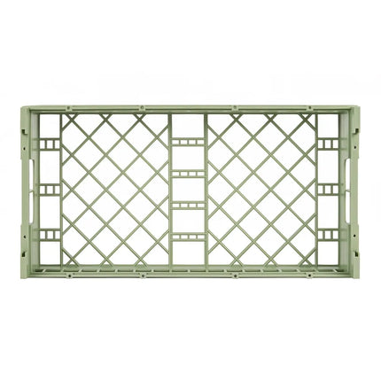 Kệ Rửa Bát Dạng Hở Vollrath 52800 - Thấp, Nửa Cỡ, Xanh Lá