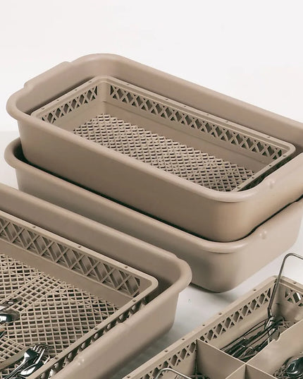 Kệ Rửa Dao Muỗng Nĩa Vollrath 1393 - Nửa Khay & Dạng Hở, Nhựa Co-polymer, Be