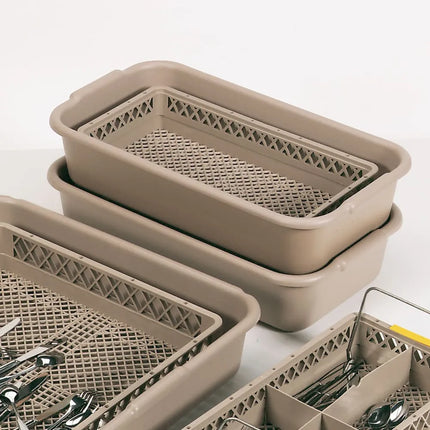 Kệ Rửa Dao Muỗng Nĩa Vollrath 1393 - Nửa Khay & Dạng Hở, Nhựa Co-polymer, Be