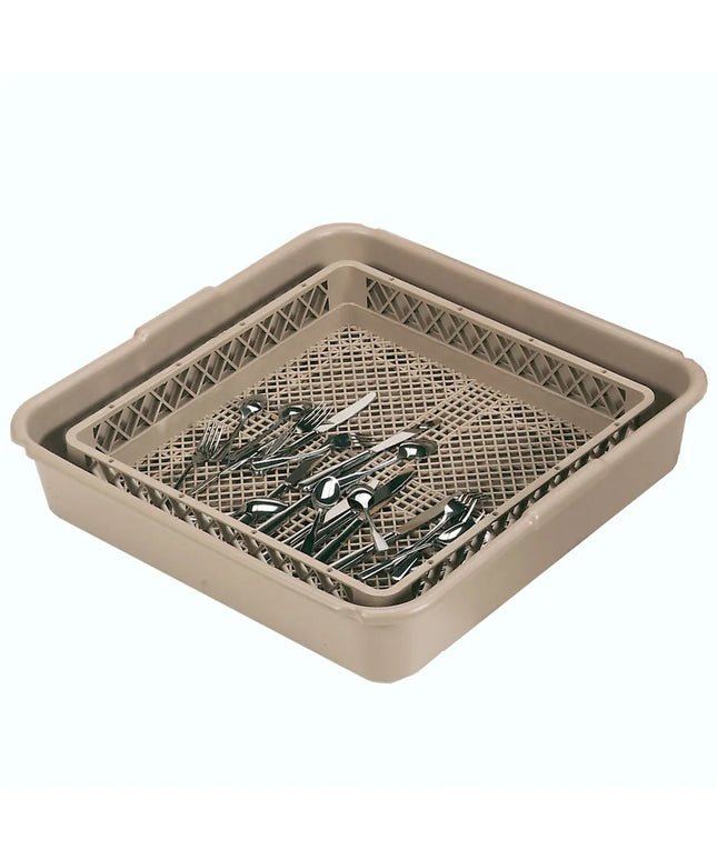 Kệ Rửa Dao Muỗng Nĩa Vollrath 1397 - Khay Đầy & Dạng Hở, Nhựa Co-polymer, Be