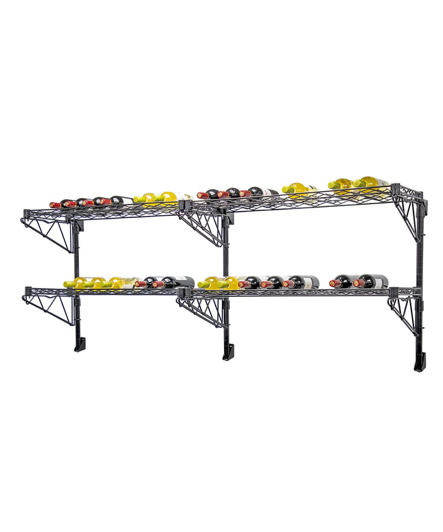 Kệ Rượu Vang Công Nghiệp Quantum Food Service Sức Chứa 36 Chai Đen WC34-1436WBK-4
