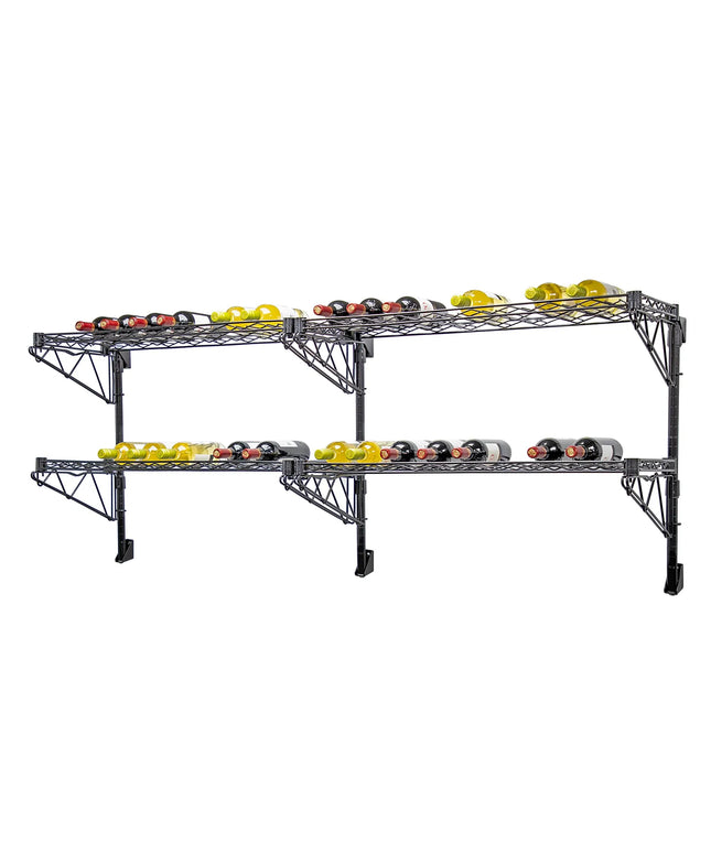 Kệ Rượu Vang Công Nghiệp Quantum Food Service Sức Chứa 48 Chai Đen WC34-1448WBK-4