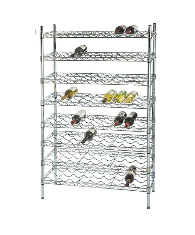 Kệ Rượu Vang Focus FWSK3663CH Cao 160 cm Chứa 90 Chai Mạ Crôm