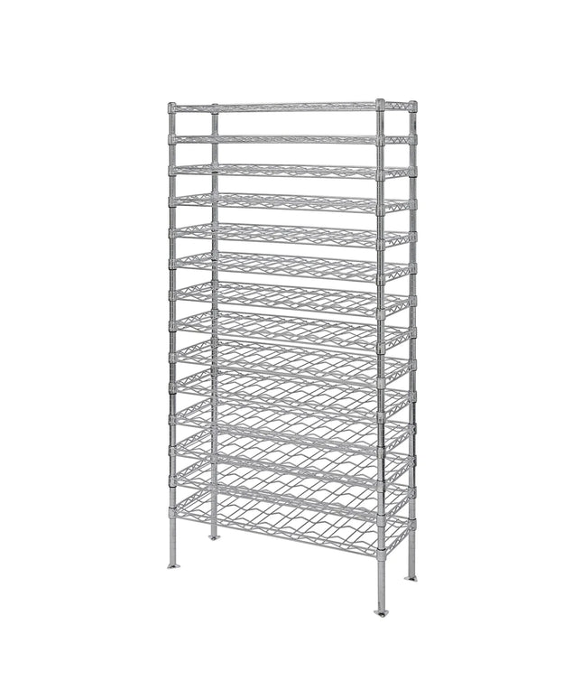 Kệ Rượu Vang Quantum Food Service 188 cmH Sức Chứa 126 Chai, Mạ Crôm (WR74-1436WSC)