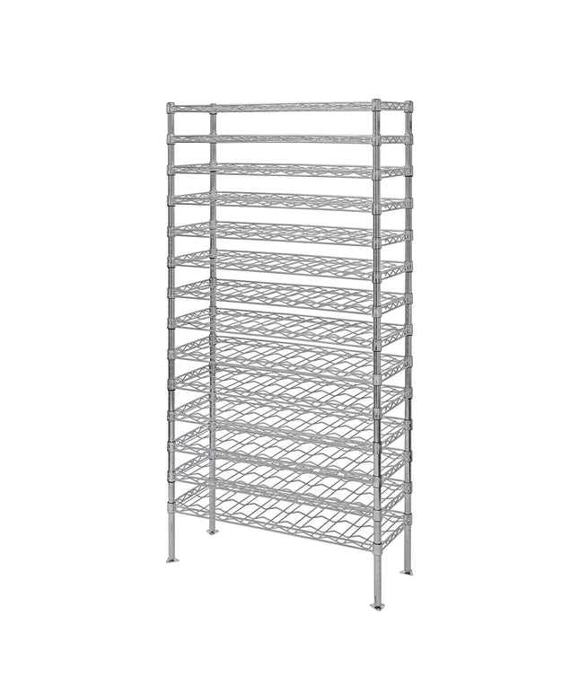 Kệ Rượu Vang Quantum Food Service 188 cmH Sức Chứa 168 Chai, Mạ Crôm (WR74-1448WSC)
