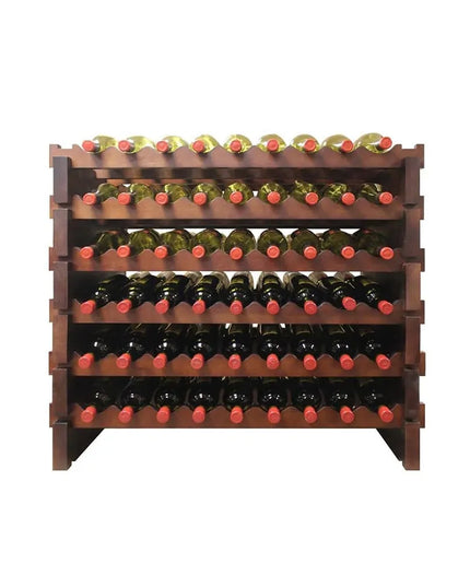 Kệ Rượu Vang Vinotemp EP-4472-108S Epicureanist 79.4 cm Sức Chứa 108 Chai Gỗ Thông Nhuộm Màu