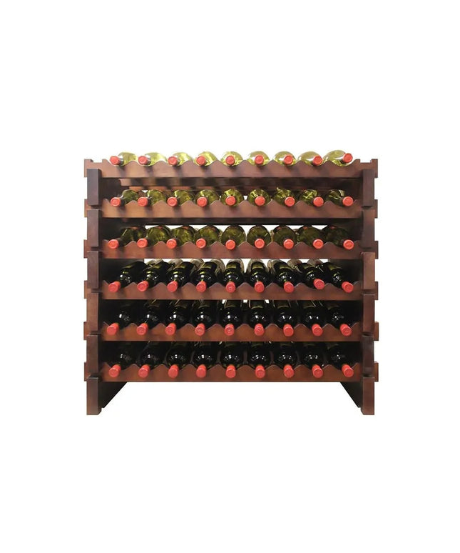 Kệ Rượu Vang Vinotemp EP-4472-108S Epicureanist 79.4 cm Sức Chứa 108 Chai Gỗ Thông Nhuộm Màu