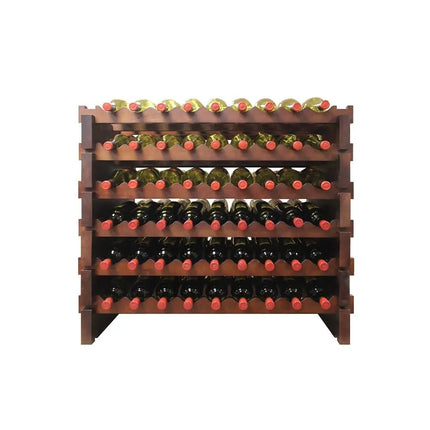 Kệ Rượu Vang Vinotemp EP-4472-108S Epicureanist 79.4 cm Sức Chứa 108 Chai Gỗ Thông Nhuộm Màu