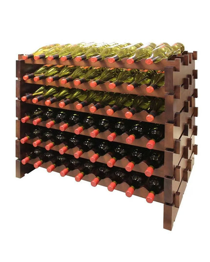 Kệ Rượu Vang Vinotemp EP-4472-108S Epicureanist 79.4 cm Sức Chứa 108 Chai Gỗ Thông Nhuộm Màu