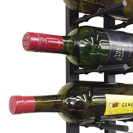 Kệ Rượu Vang Vinotemp EP-PEGWALL9B Epicureanist 90.8 cm Sức Chứa 9 Chai Màu Đen