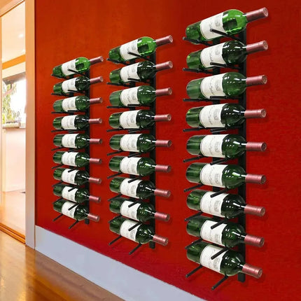 Kệ Rượu Vang Vinotemp EP-PEGWALL9B Epicureanist 90.8 cm Sức Chứa 9 Chai Màu Đen