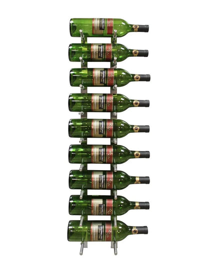 Kệ Rượu Vang Vinotemp EP-PEGWALL9S Epicureanist 90.8 cm Sức Chứa 9 Chai Thép Không Gỉ