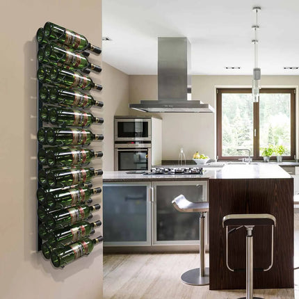 Kệ Rượu Vang Vinotemp EP-WIRE24B Epicureanist Cao 120 cm Chứa 24 Chai Màu Đen