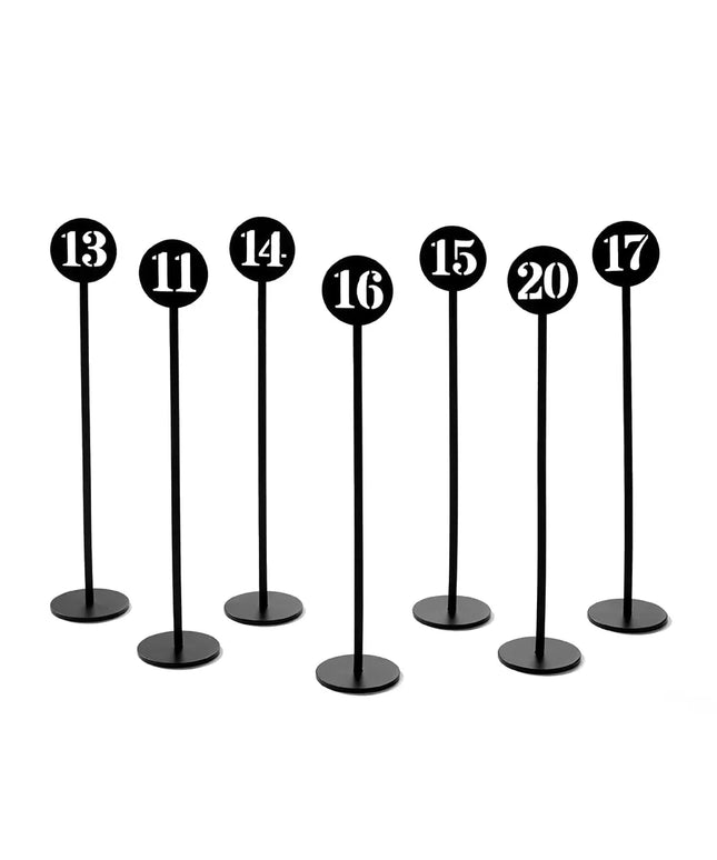 Kệ Số Bàn American Metalcraft NSB30 25.4 cm Thẻ Số 21-30 Inox Đen