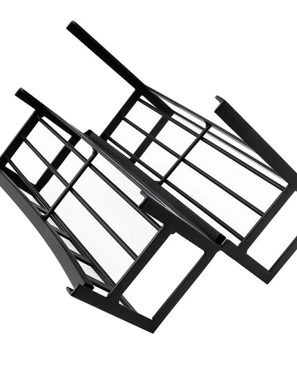 Kệ Trưng Bày Hũ Cà Phê/Trà 6 Ngăn Chữ Nhật Cal-Mil 172313 - Trong Suốt/Đen