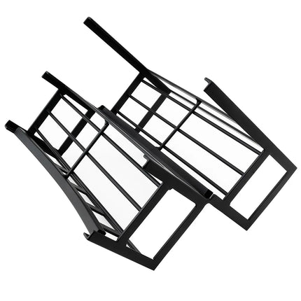 Kệ Trưng Bày Hũ Cà Phê/Trà 6 Ngăn Chữ Nhật Cal-Mil 172313 - Trong Suốt/Đen