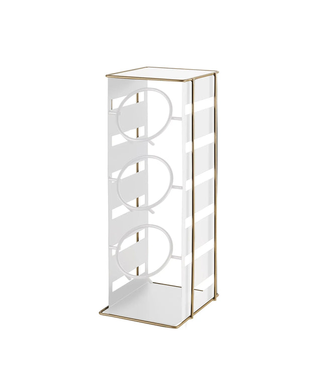 Kệ Trưng Bày Ống Đựng Dao Dĩa 3 Tầng Cal-Mil 22086-15 17.8 cm x 18.4 cm x 47 cm Kim Loại Trắng/Vàng