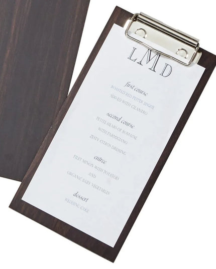 Kẹp Menu Bảng Kẹp American Metalcraft CB8 10.2 x 20.3 cm, Gỗ, Màu Espresso