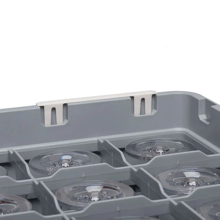 Kẹp Nhận Dạng Extender Gắn Nhanh Cambro CECBR15240 cmLy Brandy" Cho Tất Cả Camrack - 12.7 cm x 4 cm, Trắng