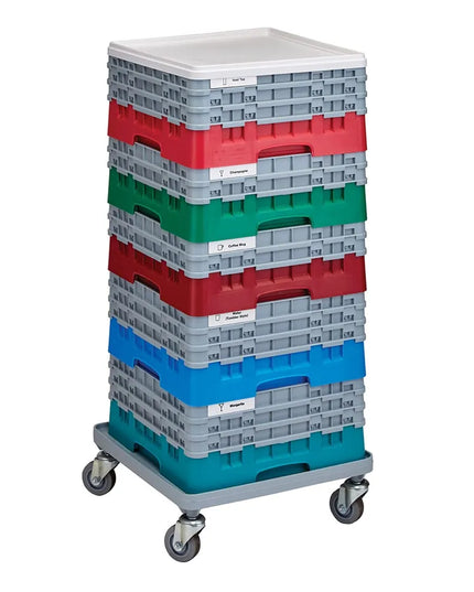 Kẹp Nhận Dạng Extender Gắn Nhanh Cambro CECCH15240 cmLy Champagne" Cho Tất Cả Camrack - 12.7 cm x 4 cm, Trắng