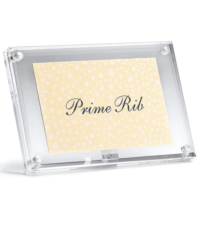 Kẹp Thẻ Menu Acrylic Từ Tính Tablecraft A362 10.2 x 3.2 x 6.4 cm, Hình Chữ Nhật