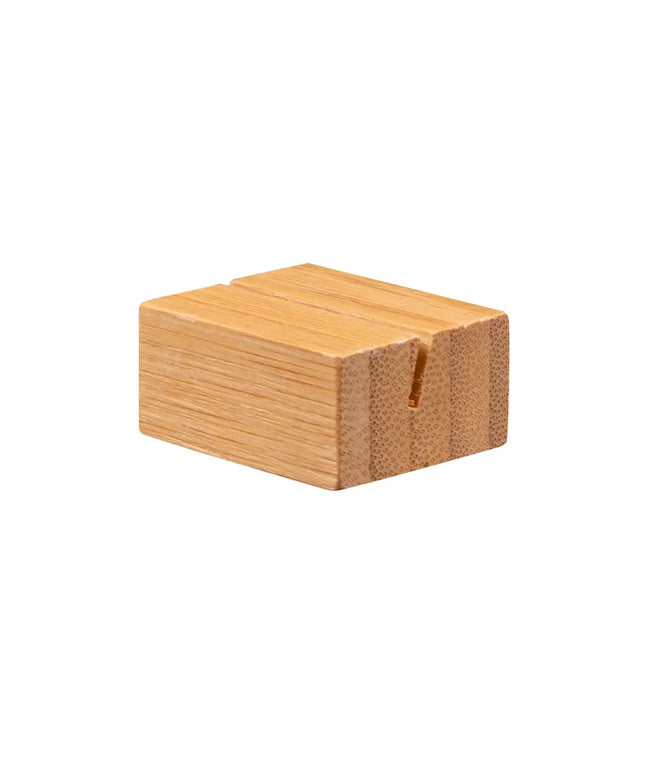 Kẹp Thẻ Menu Để Bàn American Metalcraft BAMCH125 3.2 x 2.9 cm, Tre Tự Nhiên