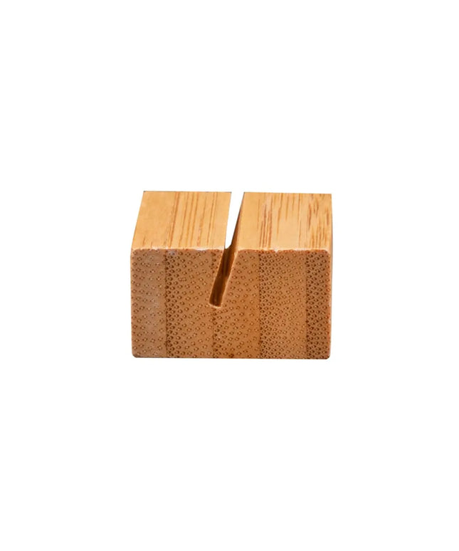 Kẹp Thẻ Menu Để Bàn American Metalcraft BAMCH125 3.2 x 2.9 cm, Tre Tự Nhiên