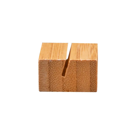 Kẹp Thẻ Menu Để Bàn American Metalcraft BAMCH125 3.2 x 2.9 cm, Tre Tự Nhiên