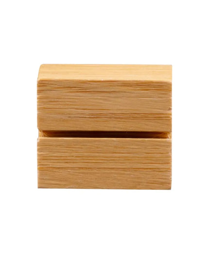 Kẹp Thẻ Menu Để Bàn American Metalcraft BAMCH125 3.2 x 2.9 cm, Tre Tự Nhiên