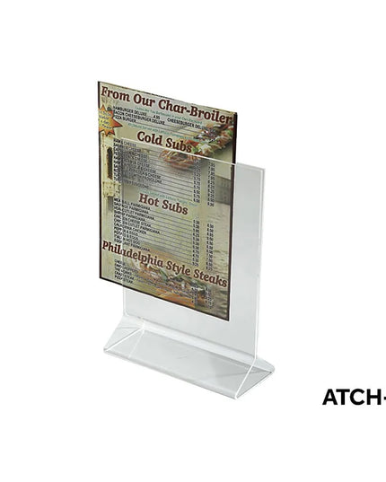 Kẹp Thẻ Menu Để Bàn Winco ATCH-57 12.7 x 17.8 cm, Acrylic